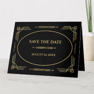 Art Decó Moderno Que Guarda La Invitación De La Fe