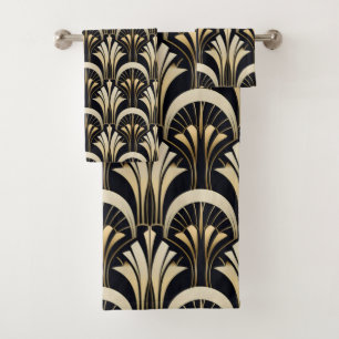 Art Deco Negro y Oro simétrico