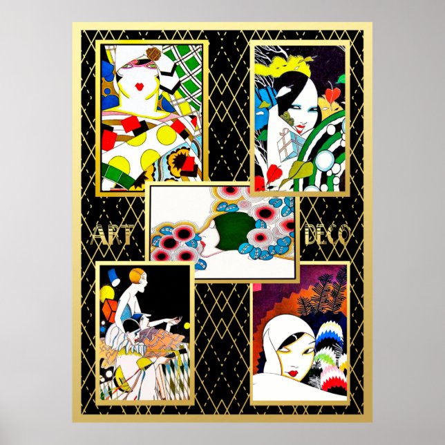 Art Deco Para Todas Las Damas. Póster (Frente)