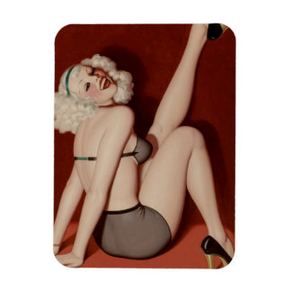 Art Deco Pin up chica ☆ arte ventilado Imán flexib