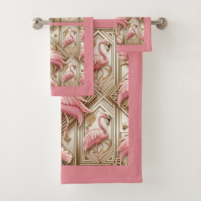 Art Deco Pink Flamingo  (In situ)