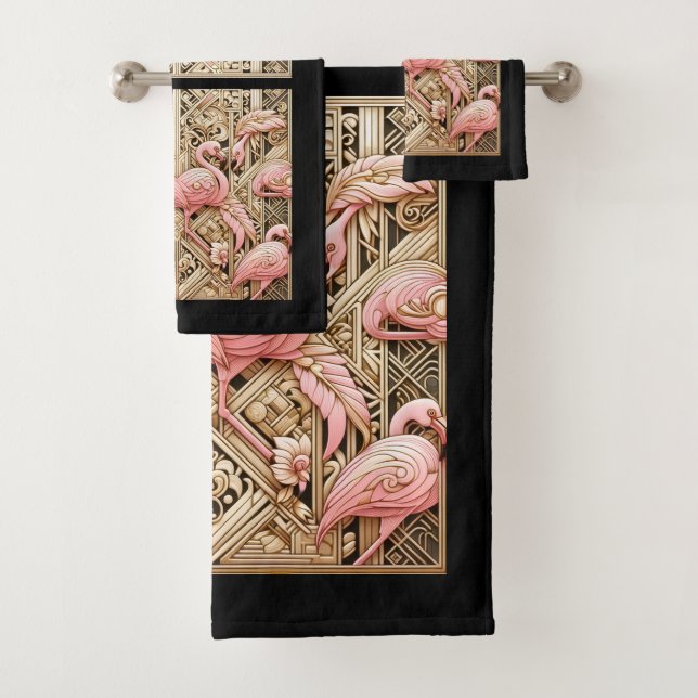 Art Deco Pink Flamingo  (In situ)