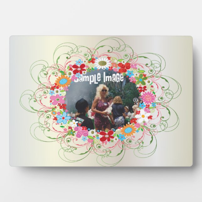 Art Decó Placa de Arte Floral (Frente)