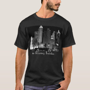 ART DÉCO QUE RUGE CAMISETA DE S DE LOS HOMBRES DE