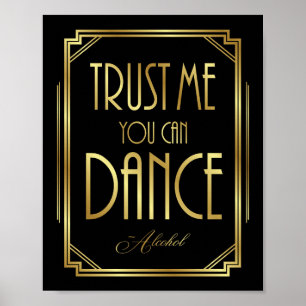 Art Deco QUE SE PUEDE BAILAR - Impresión de Rótulo