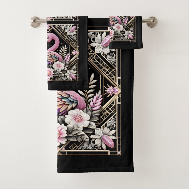 Art Deco Rosa y Flamenco Arcoíris  (In situ)