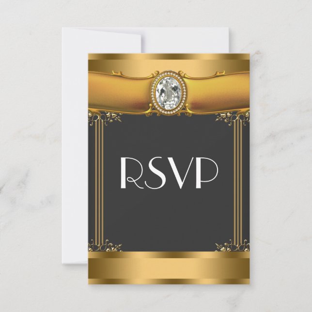 Art Deco RSVP (Anverso)