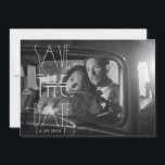 Art Deco Save the Date | Invitación de Foto<br><div class="desc">Personaliza tu propia tarjeta de 5x7. Haz clic en el botón Personalizar para insertar tu arte, diseños o fotos para crear una tarjeta de invitación única de 5x7. ¡Prueba agregar texto utilizando fuentes geniales y mira una vista previa de tu creación! Nuestra tarjeta de invitación de 5x7 fácil de personalizar...</div>