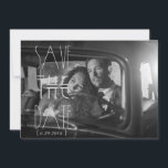 Art Deco Save the Date | Invitación de Foto<br><div class="desc">Personaliza tu propia tarjeta de 5x7. Haz clic en el botón Personalizar para insertar tu arte, diseños o fotos para crear una tarjeta de invitación única de 5x7. ¡Prueba agregar texto utilizando fuentes geniales y mira una vista previa de tu creación! Nuestra tarjeta de invitación de 5x7 fácil de personalizar...</div>