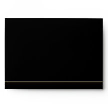 Art Deco Simple Black Gold Blank