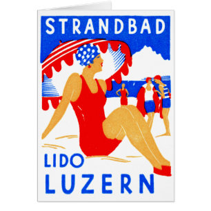 Art Deco Strandbad Lido Luzern 1929