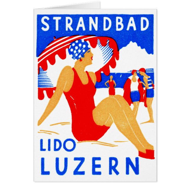 Art Deco Strandbad Lido Luzern 1929 (Frente)