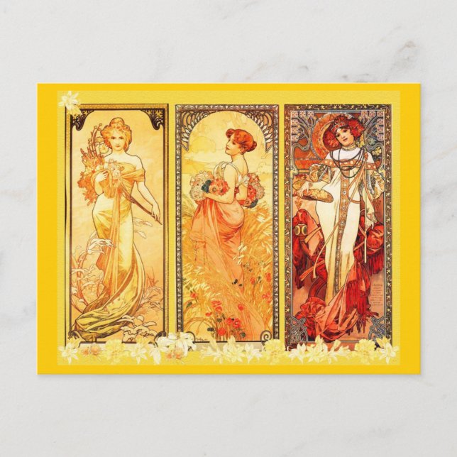 Art-Mucha de postales clásicas 8 (Anverso)