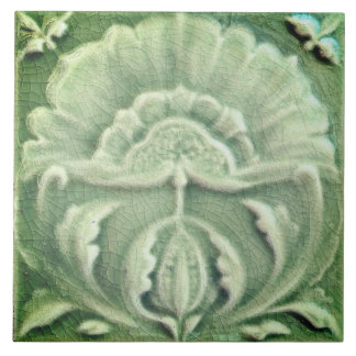 Art nouveau faux jugendstil azulejo verde