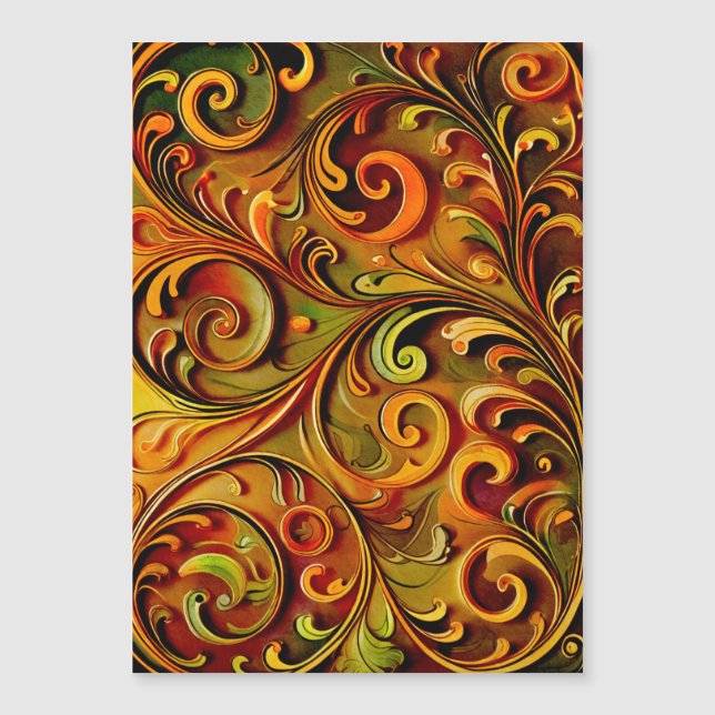 Art Nouveau floral design  (Anverso)