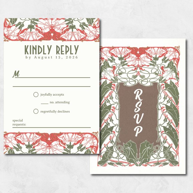 Art Nouveau Floral Elegance 2 RSVP (Subido por el creador)