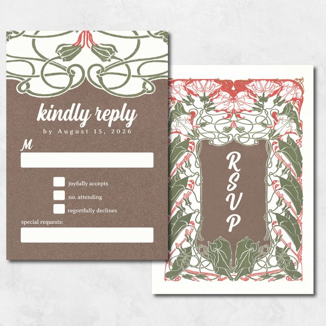 Art Nouveau Floral Elegance 2 RSVP (Subido por el creador)