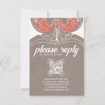Art Nouveau Fuchsia Elegance RSVP