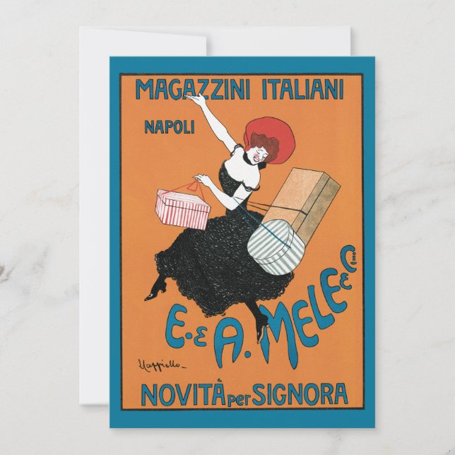 Art Nouveau Magazzini Italiani de Capiello (Anverso)