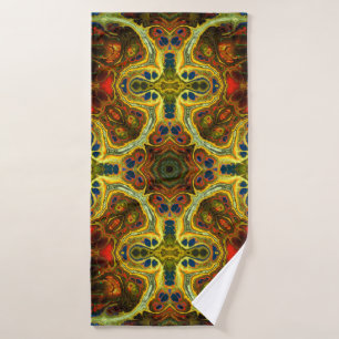 art nouveau ornamental vintage patrón en verde, y