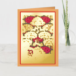 Art Nouveau otoño árboles y ciervos otoño en Verne