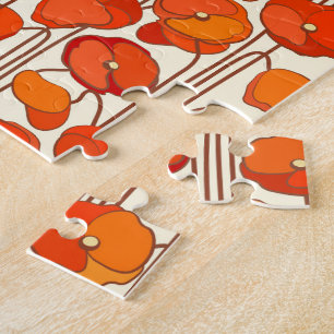 Art Nouveau Poppies Rompecabezas