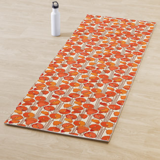 Art Nouveau Poppies Yoga Mat