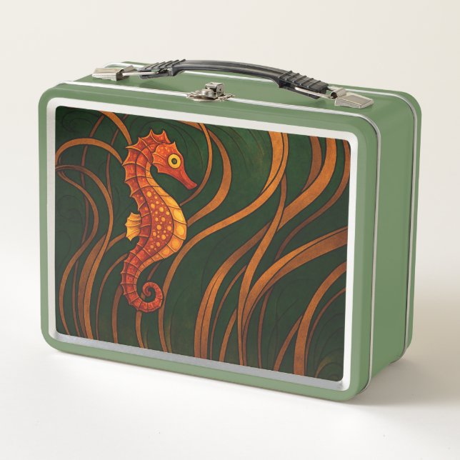 Art Nouveau Seahorse  (Anverso)