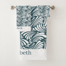 Art Nouveau Verde azulado oscuro