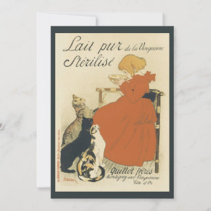 Art Nouveau victoriano vintage, Chica con gatos de