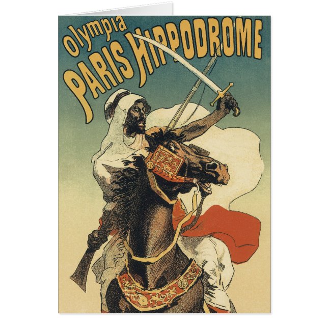 Art Nouveau vintage, árabes del desierto del Sahar (Frente)
