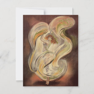 Art Nouveau vintage, bailarina moderna La Loie Ful