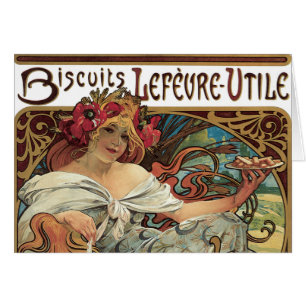 Art Nouveau vintage, Biscuits de Alphonse Mucha