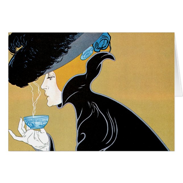 Art Nouveau vintage, Lady Bebe Marco Polo Tea (Anverso (Horizontal))