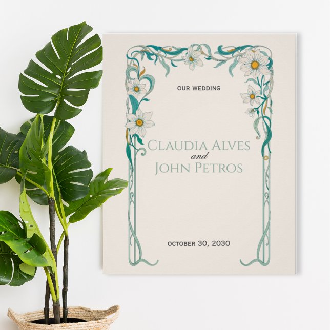 Art Nouveau Wedding Poster (Subido por el creador)