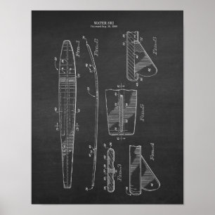 Arte #6 del modelo del esquí acuático del vintage