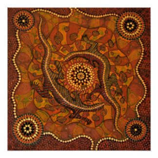 Arte aborigen - Goanna Dreaming Poster