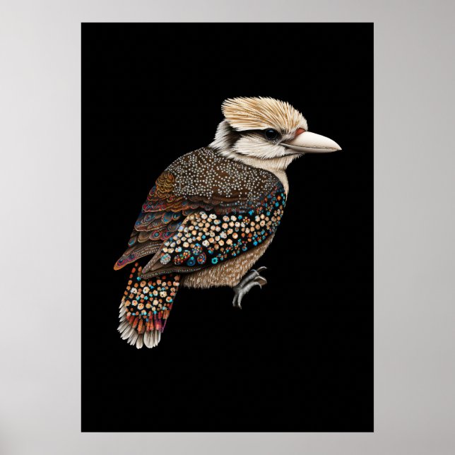 Arte aborigen Kookaburra (Frente)