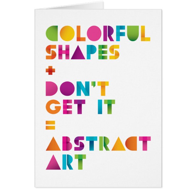 Arte abstracto (Frente)