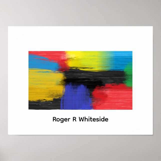 Arte abstracto 4 impresión de Roger R Whiteside (Frente)