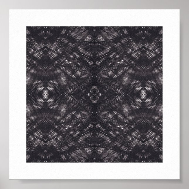 Arte abstracto acuarela negro oscuro muerte (Frente)