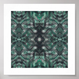 Arte abstracto acuarela verde oscuro Alturas
