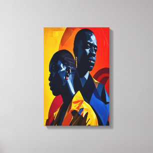 Arte abstracto afrocentrico moderno