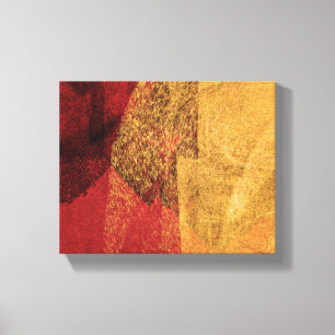 Arte abstracto amarillo, rojo y moderno