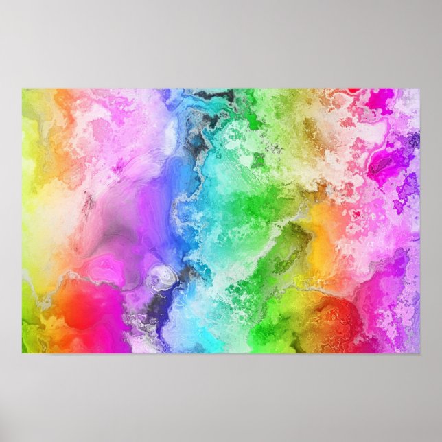 Arte abstracto "Arcoiris" (Frente)