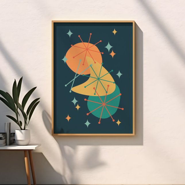 Arte Abstracto Atómico Retro de Mitad de Siglo (Subido por el creador)
