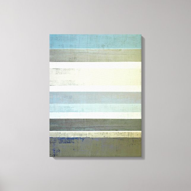 Arte abstracto azul "Sin límites" (Anverso)