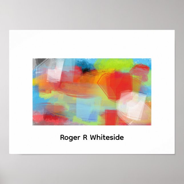 Arte abstracto Battlehear de Roger R Whiteside (Frente)