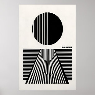 Arte abstracto Bauhaus Impresión geométrica minima