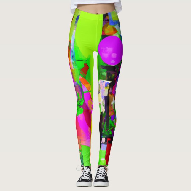 Arte abstracto bello Leggings (Anverso)